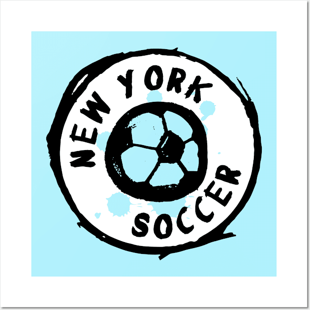 New York Soccer 01 Wall Art by Very Simple Graph